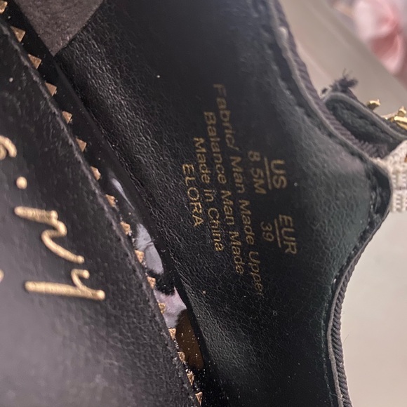 Circus by Sam Edelman Black & White Tweed Mary Jane Pumps with Patent Toe - Picture 3 of 3